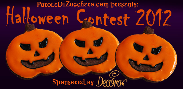 Contest di Halloween banner orizzontale
