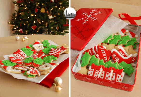 Biscotti Di Natale Decorati Immagini.Biscotti Di Natale Decorati Con Glassa Reale Parole Di Zucchero